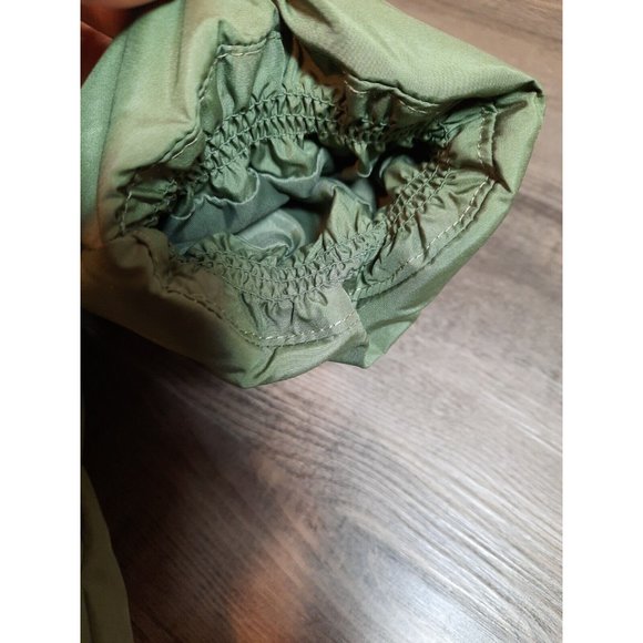 Ladies Woolrich long Women's Size medium green puffer Hooded Jacket - Picture 3 of 9